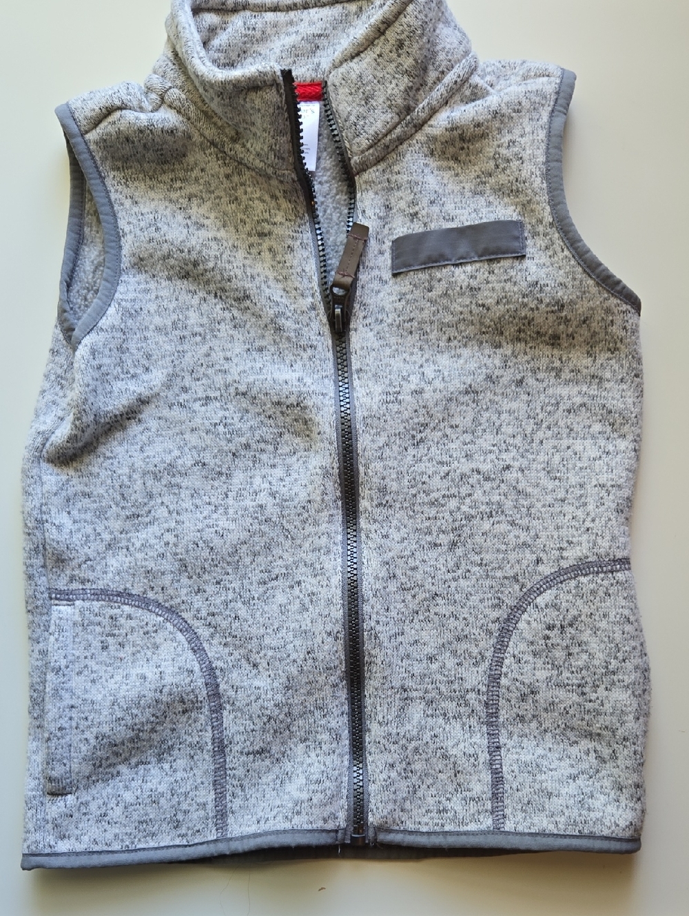 Carter's Gray Heathered Fleece Vest Boys Size 6